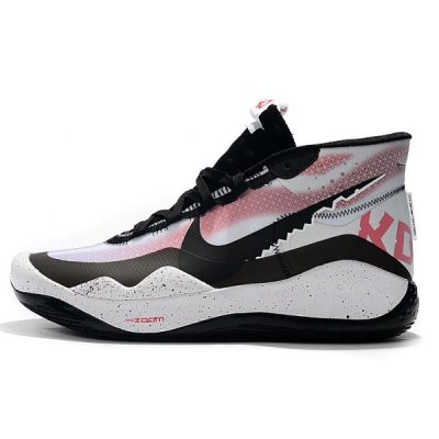 Nike Erkek Kd 12 Beyaz / Siyah / Pembe Basketbol Ayakkabısı Türkiye - RPX9RYK4